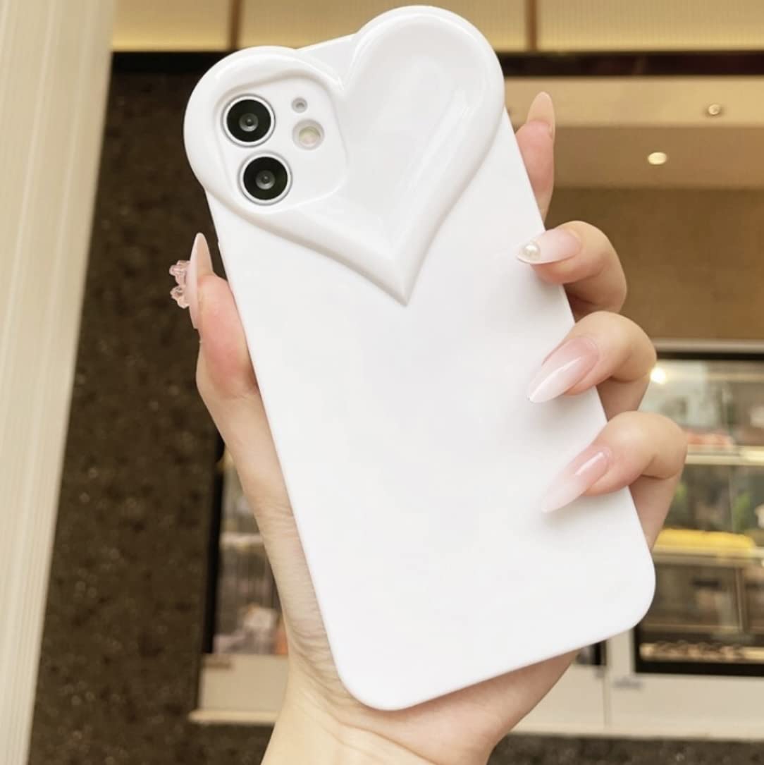 Amazon.co.jp: iPhone12Proケース ゆるかわハート型ケース バック